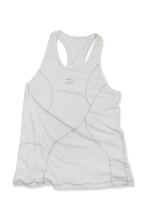 EXPOSED SEAMS TANK TOP -WHITE- *Last1