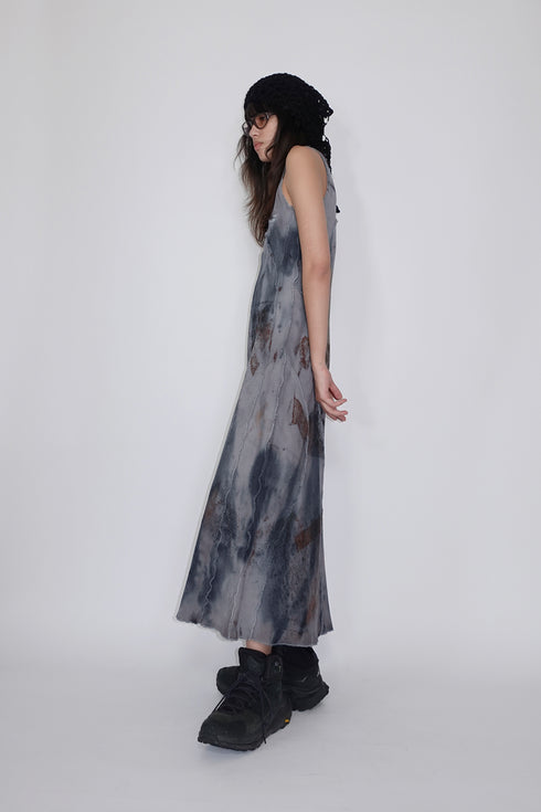 MISAKI USHIOZU × Cycle IRON RUST-DYEING THERMAL DRESS *Last1