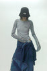 SPELL WAVE RAGLAN LONG SLEEVE TEE -ASH GRAY × GRAY-