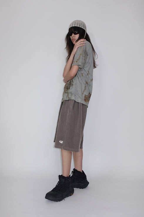 MISAKI USHIOZU × Cycle IRON RUST-DYEING TEE