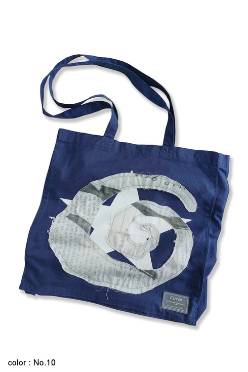 UPCYCLED SPIRAL TOTE BAG / One of a Kind