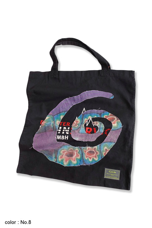 UPCYCLED SPIRAL TOTE BAG / One of a Kind