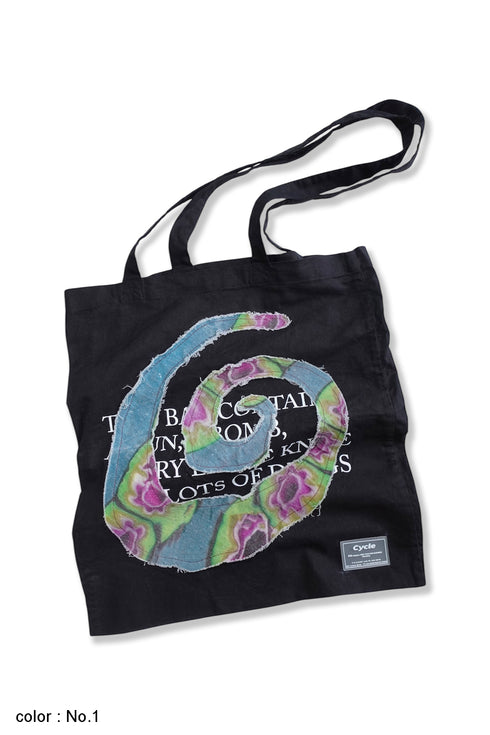UPCYCLED SPIRAL TOTE BAG / One of a Kind