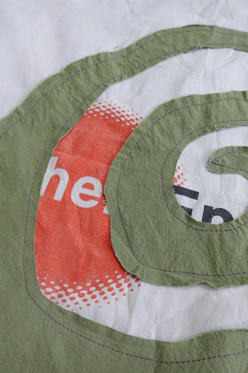 UPCYCLED SPIRAL TOTE BAG / One of a Kind