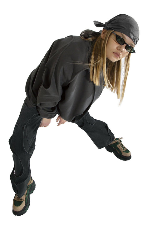 LOGO CRINKLED DU-RAG -GRAY- *Last1