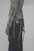 RUCHED ECLIPSE DYE TOP -GRAY MIX-