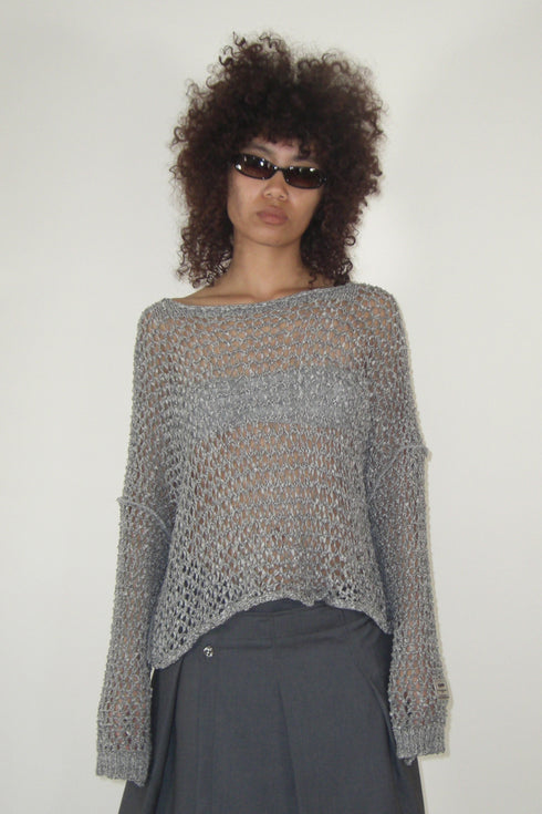 【RESTOCK】RAW MESH SUMMER KNIT TOPS *Last1