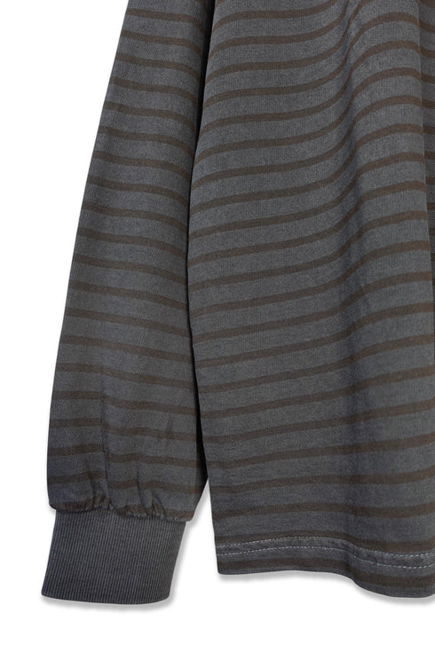 WASHED STRIPED POLO SHIRT