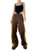 CYCLE LINE JERSEY PANTS -BROWN-