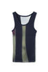 【RESTOCK】FLOWER SWITCHING TANK TOP -NAVY- *Last1