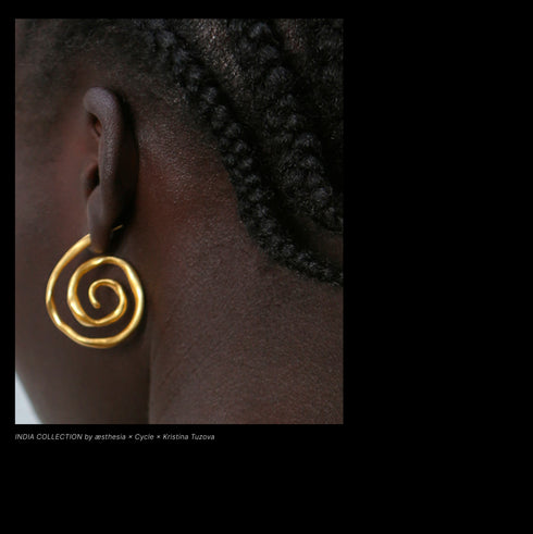 æsthesia × Kristina × Cycle 【PRANA LARGE PAIR】 -GOLD- *Last1