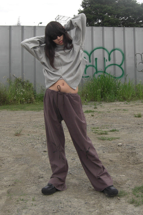 Mayte × Cycle ECHO STAR PANTS -BROWN-
