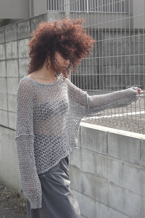 【RESTOCK】RAW MESH SUMMER KNIT TOPS *Last1