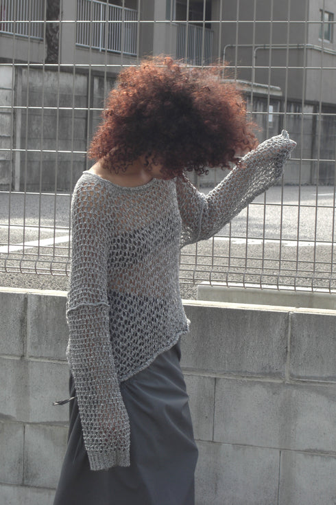 【RESTOCK】RAW MESH SUMMER KNIT TOPS *Last1
