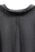 WASHED CUT-OFF SWEAT TOP -CHARCOAL-