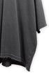 WASHED CUT-OFF SWEAT TOP -CHARCOAL-