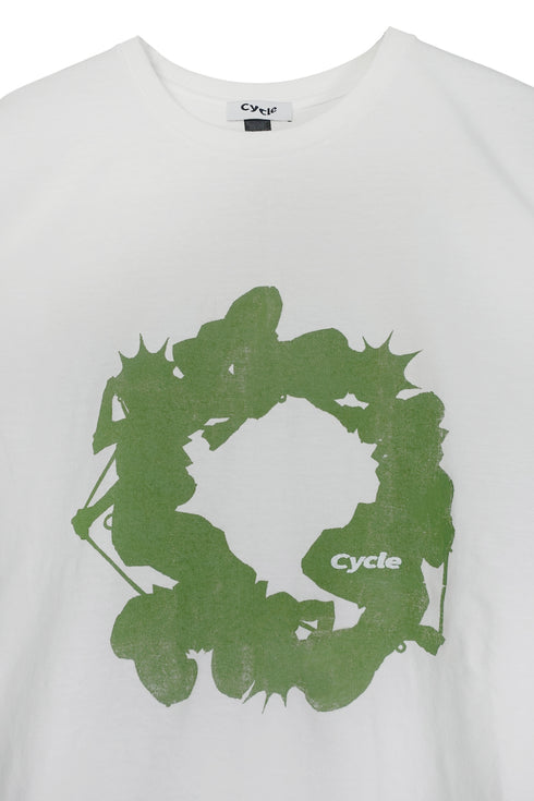 CIRCLE LONG SLEEVE TEE -WHITE- *Last1