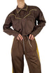 WESTERN COWBOY SHIRT -BROWN-