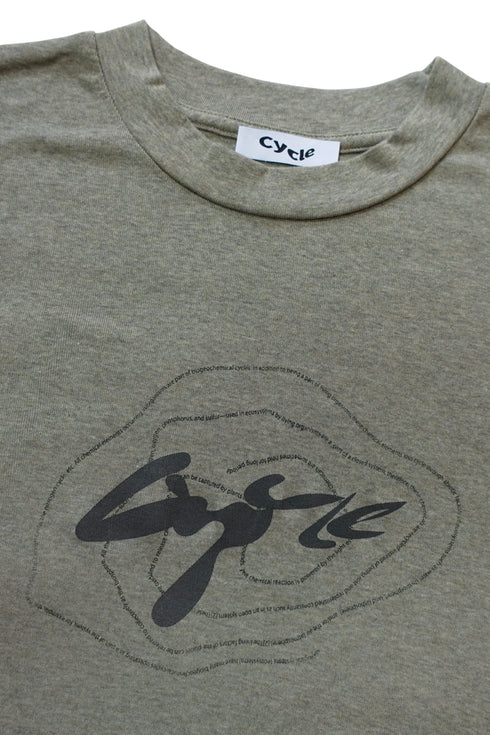 ECO FABRIC CIRCLE LOGO TEE -KHAKI-