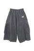 【RESTOCK】WASHED CARGO HALF PANTS -CHARCOAL-