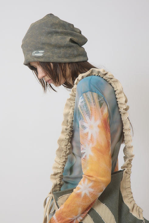 FAULT LINE BEANIE -BROWN MIX- *Last1