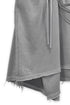 WASHED CUT-OFF SWEAT SKIRT -GRAY-