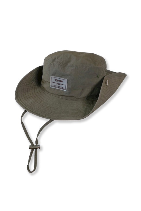 DRAW CODE SAFARI BUCKET HAT -KHAKI-