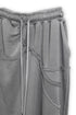 WASHED CUT-OFF SWEAT SKIRT -GRAY-