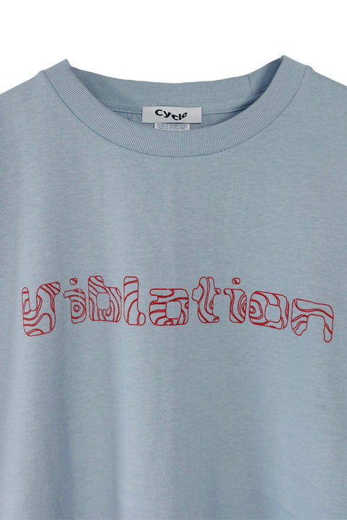 VIBRATION CIRCLE TEE -ACID BLUE-