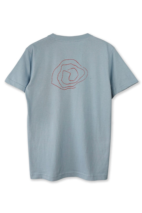 VIBRATION CIRCLE TEE -ACID BLUE-