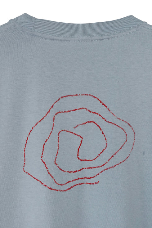 VIBRATION CIRCLE TEE -ACID BLUE-