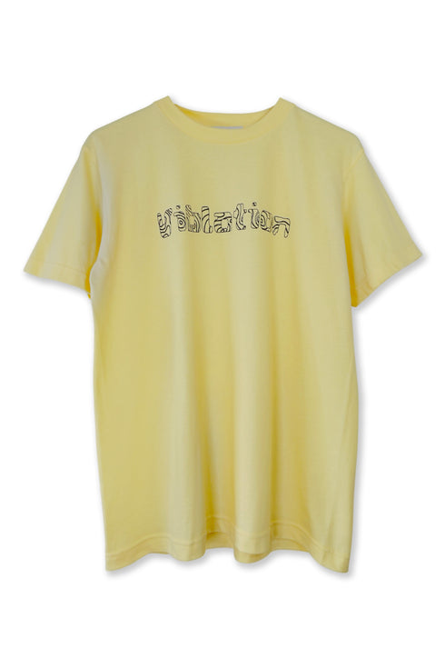 VIBRATION CIRCLE TEE -LEMON YELLOW-