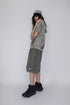 Mayte × Cycle ECHO STAR WASHED HALF PANTS -CHARCOAL-