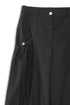 DRAW CODE SPIRAL BUTTON PANTS -BLACK-