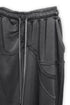 WASHED CUT-OFF SWEAT SKIRT -CHARCOAL-