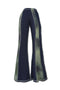 FLOWER SWITCHING FLARE PANTS -NAVY-