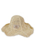 SUMMER STRAW TULIP HAT -SAND-