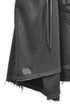 WASHED CUT-OFF SWEAT SKIRT -CHARCOAL-