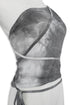 TIE-DYE ASYMMETRY WRAP TANK TOP -CHARCOAL- *Last1