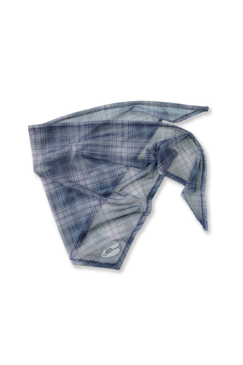 【RESTOCK】SHEER CHECK SCARF -BLUE-