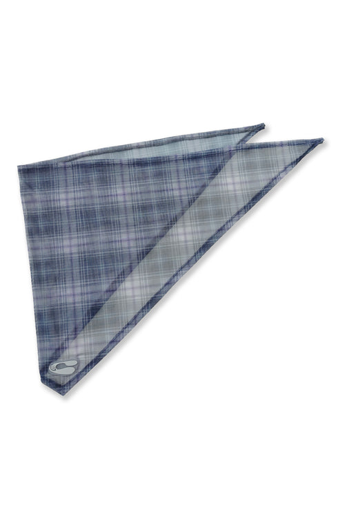 【RESTOCK】SHEER CHECK SCARF -BLUE-
