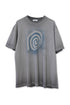 PAINTED SPIRAL WASHED TEE -CHARCOAL- *Last1