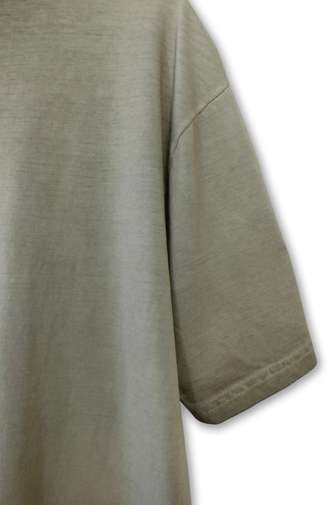 PAINTED SPIRAL WASHED TEE -KHAKI- *Last1