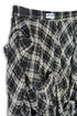 TARTAN CHECK TUCK SKIRT -BLACK-
