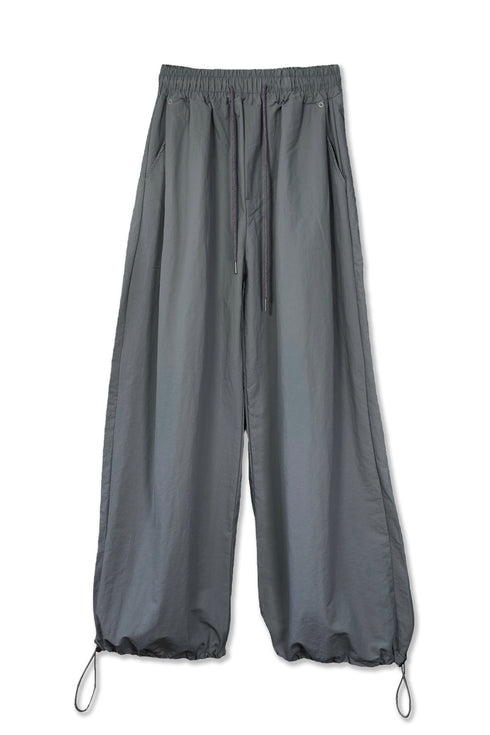 【RESTOCK】NYLON WIDE RIVET PANTS -SLATE CHARCOAL-