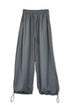 【RESTOCK】NYLON WIDE RIVET PANTS -SLATE CHARCOAL-