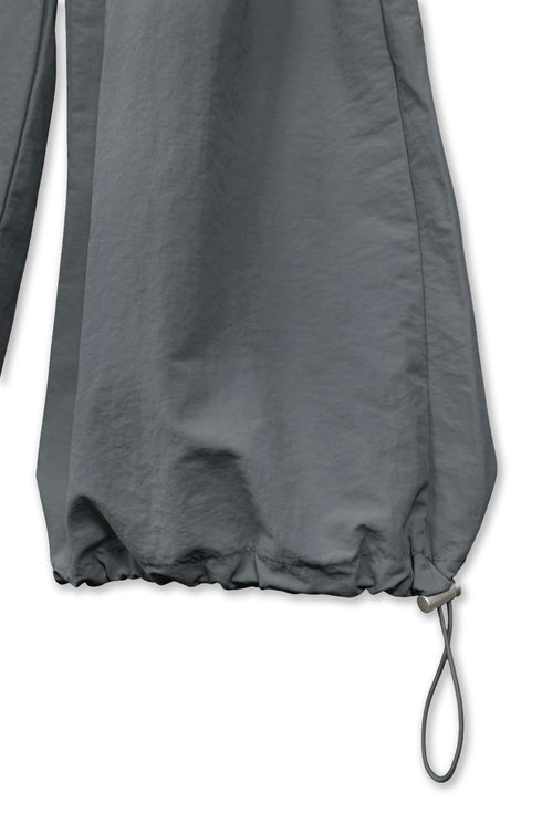 【RESTOCK】NYLON WIDE RIVET PANTS -SLATE CHARCOAL-