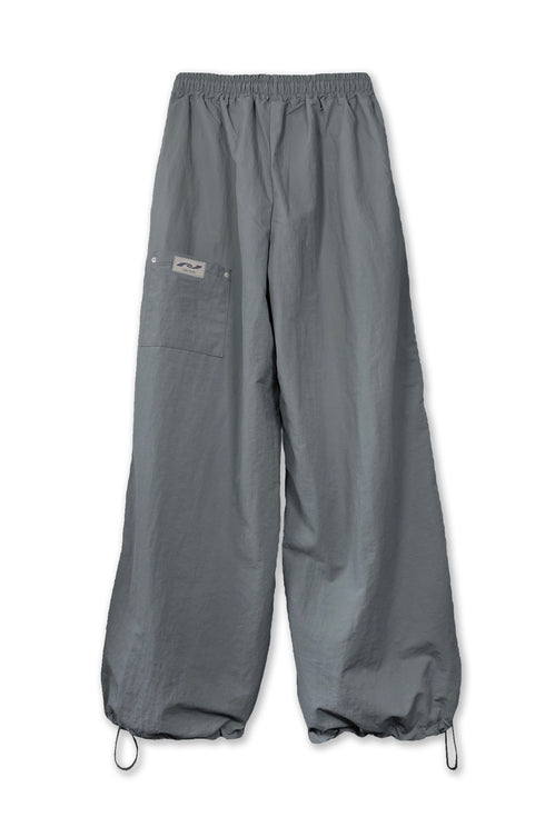 【RESTOCK】NYLON WIDE RIVET PANTS -SLATE CHARCOAL-