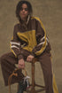 CYCLE LINE JERSEY PANTS -BROWN-