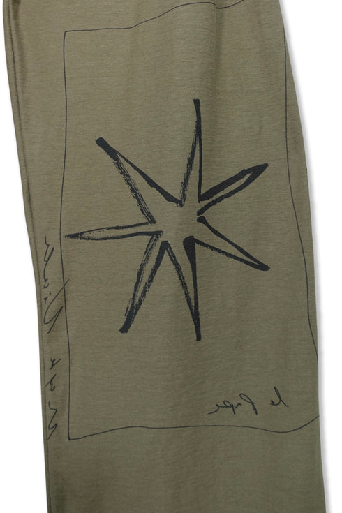 Mayte × Cycle ECHO STAR PANTS -KHAKI- *Last1